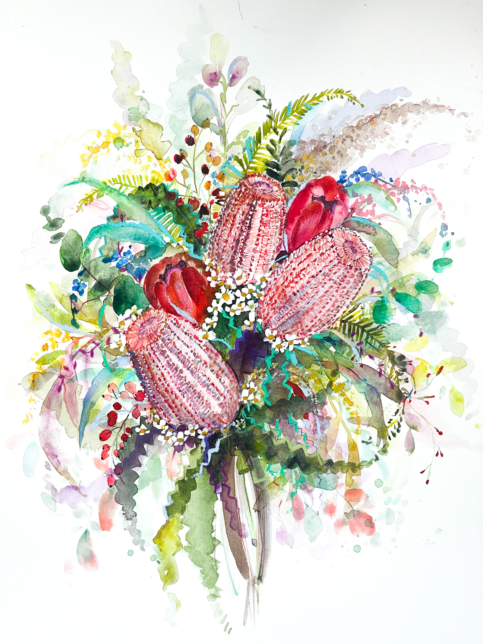 Banksia Bouquet Fine art print